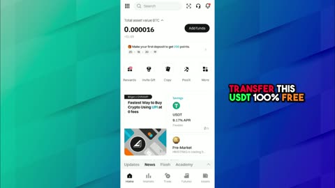 Transfer USDT From Bitget