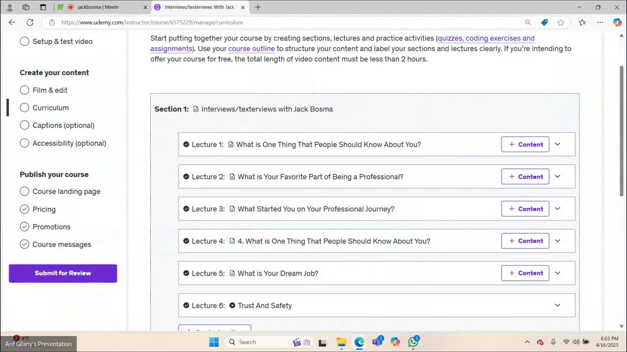 Interviews/Texterviews With Jack Bosma (Udemy) 2