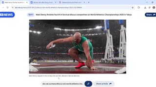 ABC's story on Matt Denny's discus fail is symbolic of the turning point the world is now at