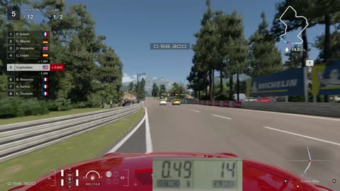 Playing Gran Turismo 7 while riding exercise bike