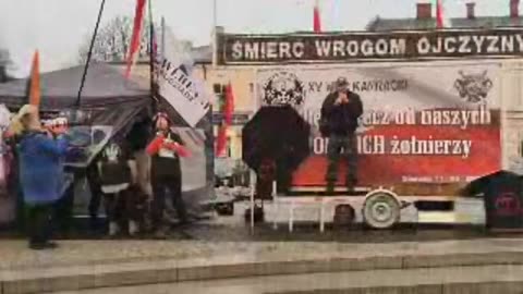 RĘCE PRECZ OD NASZYCH POLSKICH ŻOŁNIERZY - Sieradz 11.11.2025r.