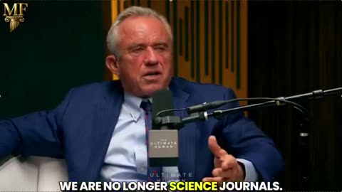 RFK JR: "We're probably going to stop publishing in the Lancet, New England Journal of Medicine