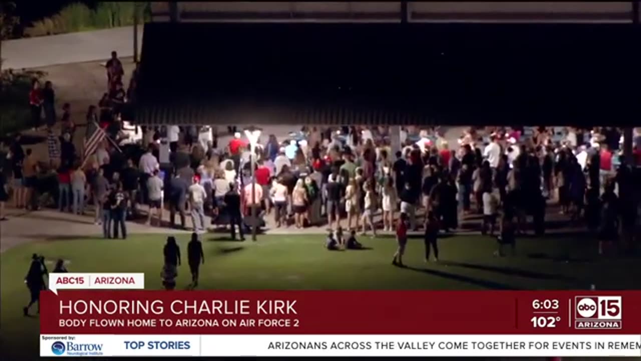 Mourners gather around the Valley to remember Charlie Kirk