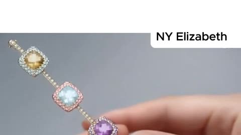 DIAMOND & MULTICOLOR GEMS BRACELET