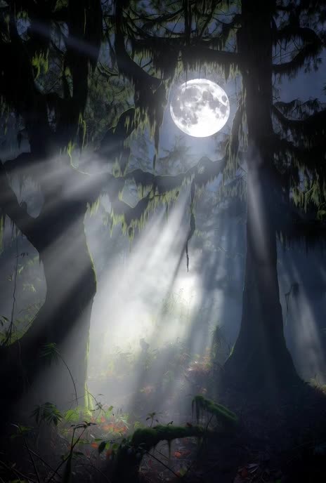 The Moonlit Swamp Grove, AI Video