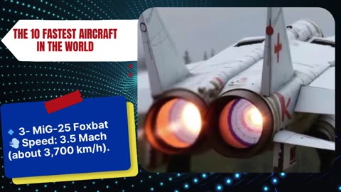 The 10 Fastest Aircraft in the World! 🚀 Speeds That Will Blow Your Mind! ✈️🔥