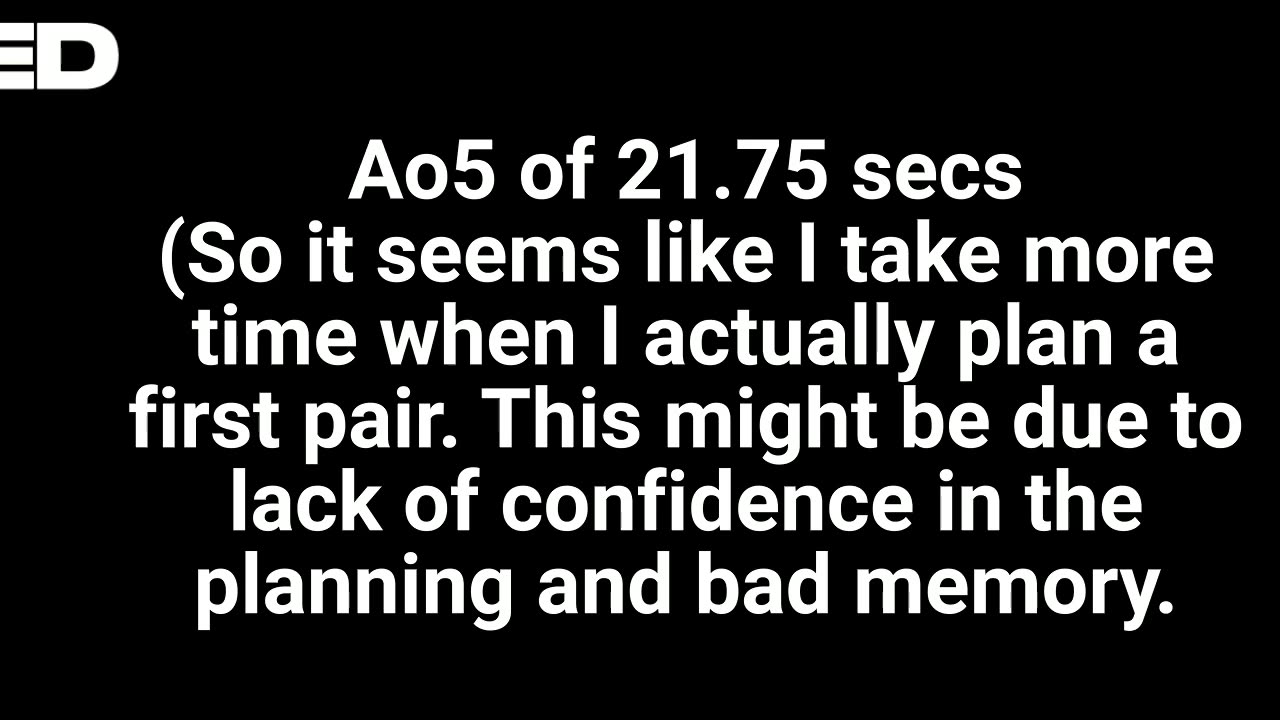 Uncle Solves Rubik's Day 12: Ao5 21.75 secs