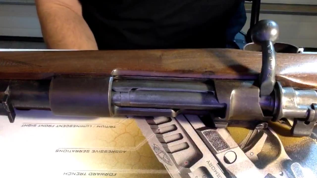 Shooter proves you can dissasemble a mauser gun fast
