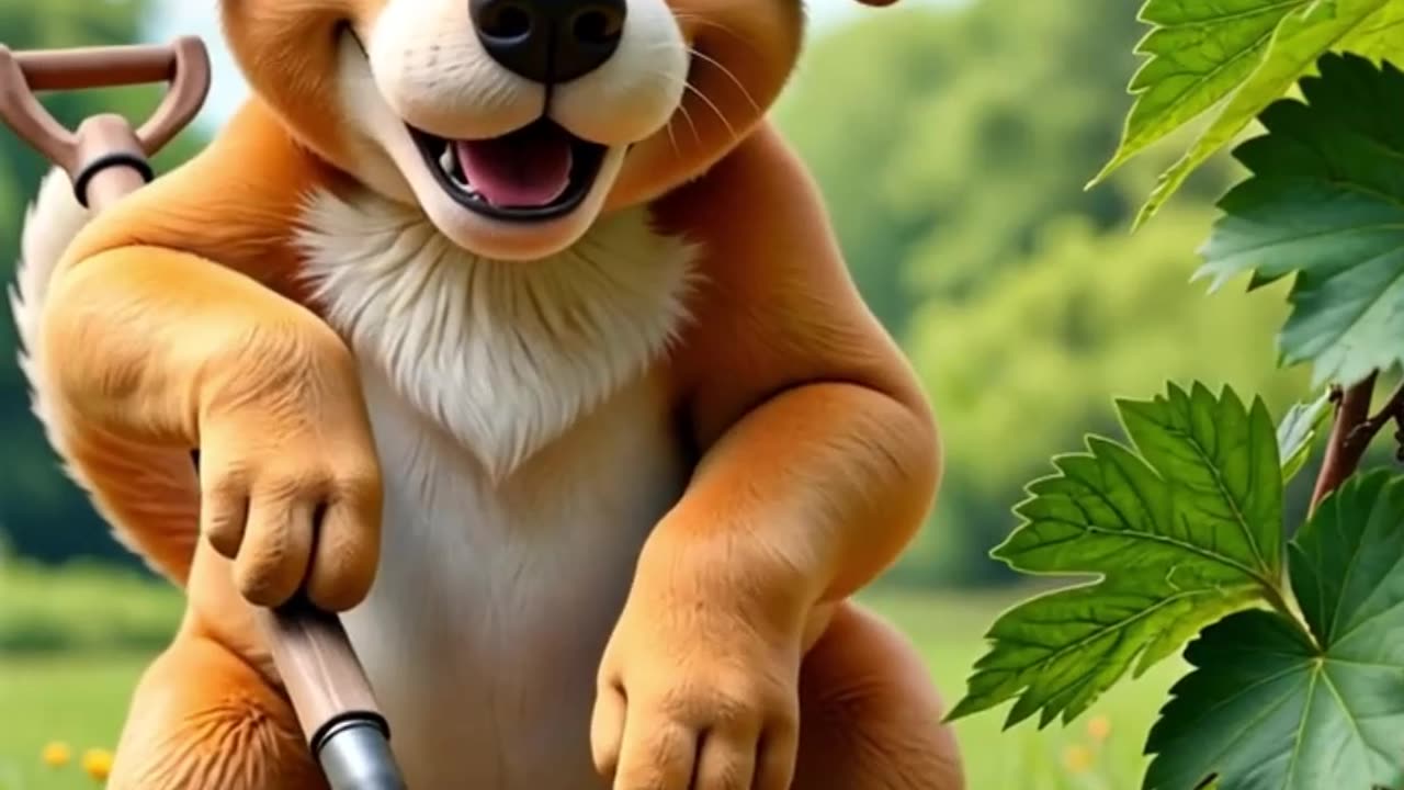 Dog Plants Trees Like a Pro—Better Than Humans? 😂🌲 #viralshort #viraldog