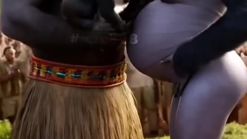 Unusual wedding between monkeys