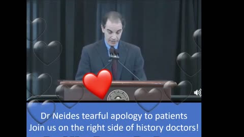Former Medical Director of Cleveland Clinic, Dr. Neides tearful apology to his patients.