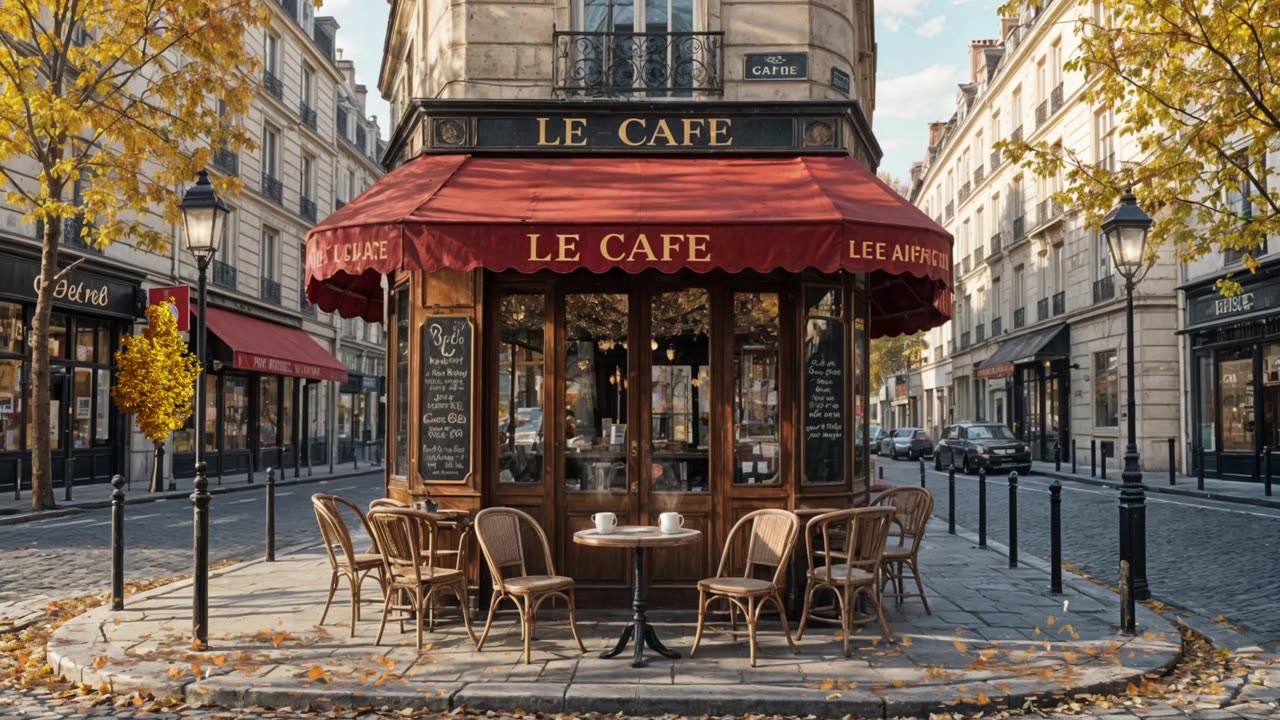 🌙🍁 Autumn in Paris | Relaxing Smooth Jazz Ambience