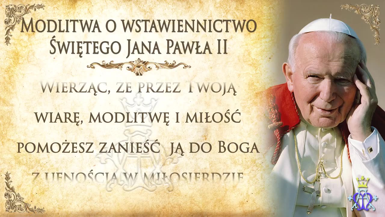 Modlitwa o wstawiennictwo Świętego Jana Pawła II