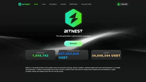 BITNEST - BEST INTRO NEW SMARTCONTRACT DEFI AUTO-INCOME SYSTEM - JOIN NOW - TOP TEAM ROB BUSER