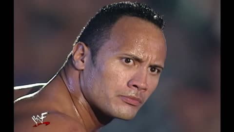 The Rock & Lita vs Triple H & Trish Stratus - RAW IS WAR 2000 HD