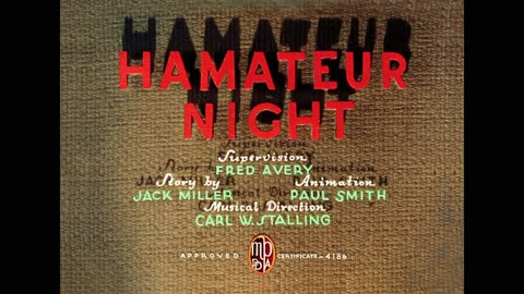 1939- Hamateur Night