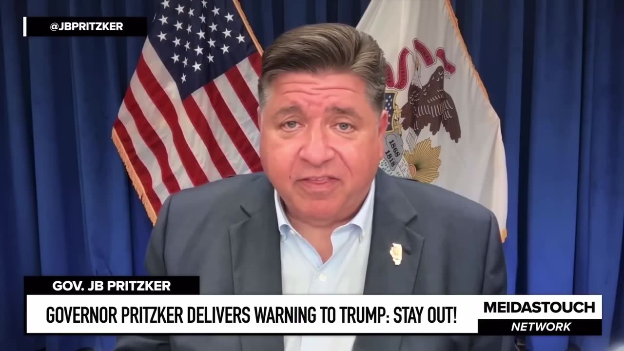 PRITZKER: "Trump seems a little obsessed with me & with Chicago.