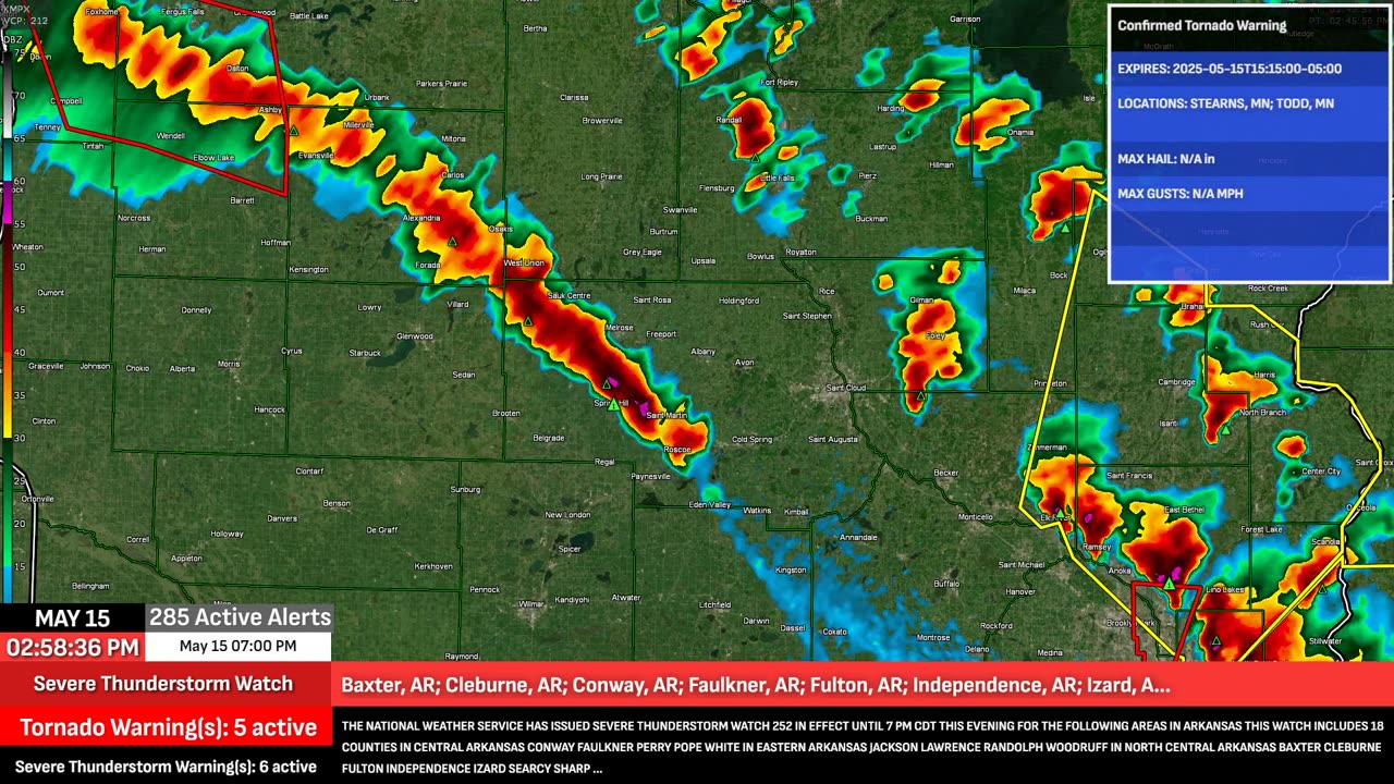 LIVE: Midwest Tornado & Severe Weather Outbreak – May 15, 2025 🌪 ⚡
