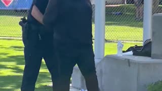 Transtifa member cries while being arrested for assaulting a man