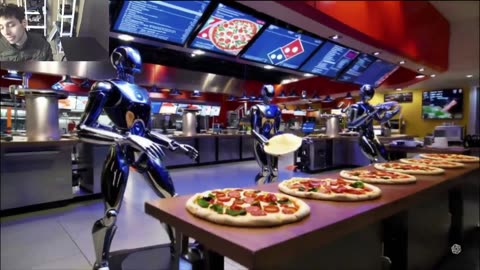 Outtake #1,156 Of The Robots Work At A Domino’s Pizza Restaurant Fake Funny Parody Video