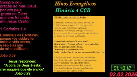 Hinos Evangélicos - #HinosCCB #Jesus #RevistaOeste #bradockshow #auriverdebrasil #fiodiario