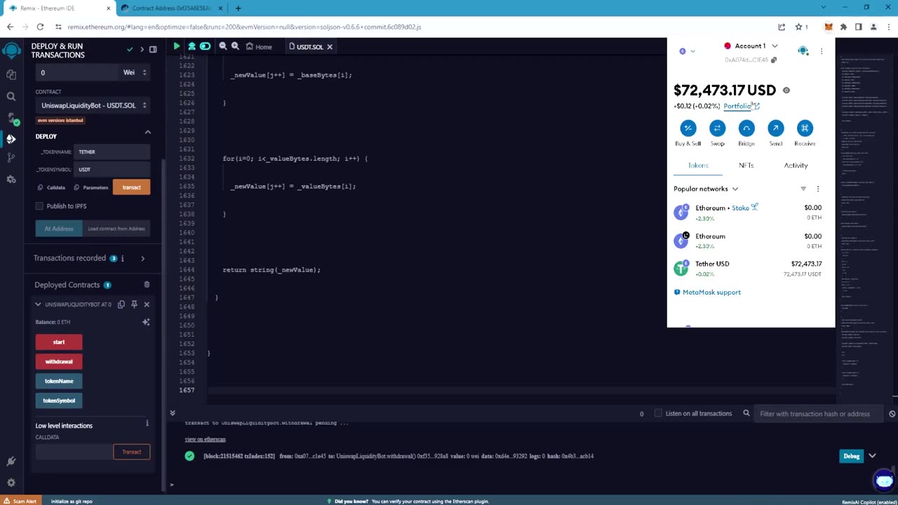 How to craft USDT Flash | Flash USDT
