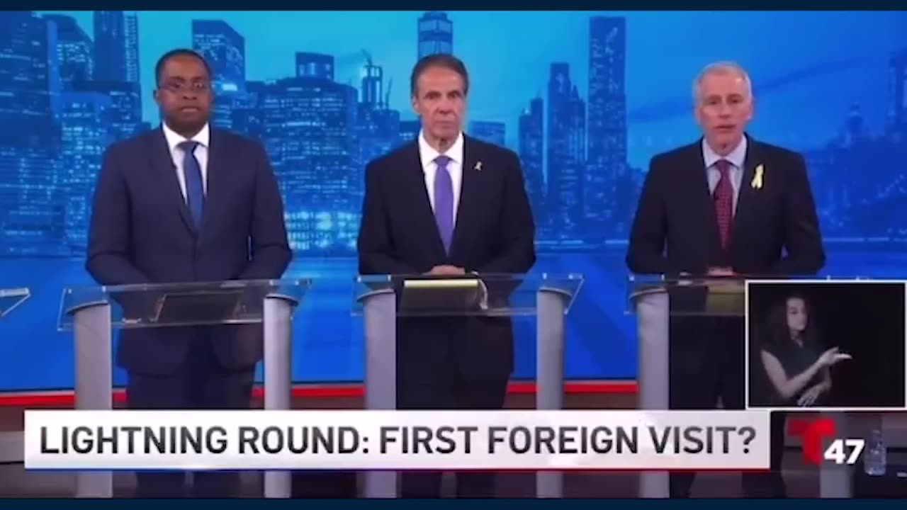 NYC Mayoral hopefuls with an odd first priority for an American Election..