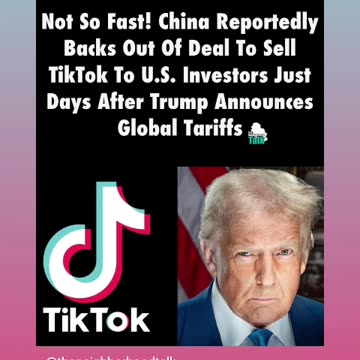 President trump slapy tariffs China deal off wpw this come conclusion one way or another 04/5/25