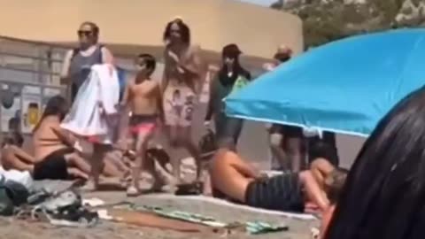 French police removed a Muslim woman and her family from the beach because