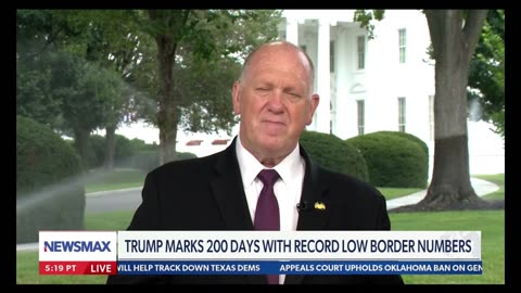 HOMAN: TRUMP MARKS 200 DAYS WITH RECORD LOW BORDER NUMBERS