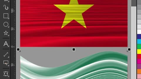 Create a curved silk flag background quickly in CorelDraw