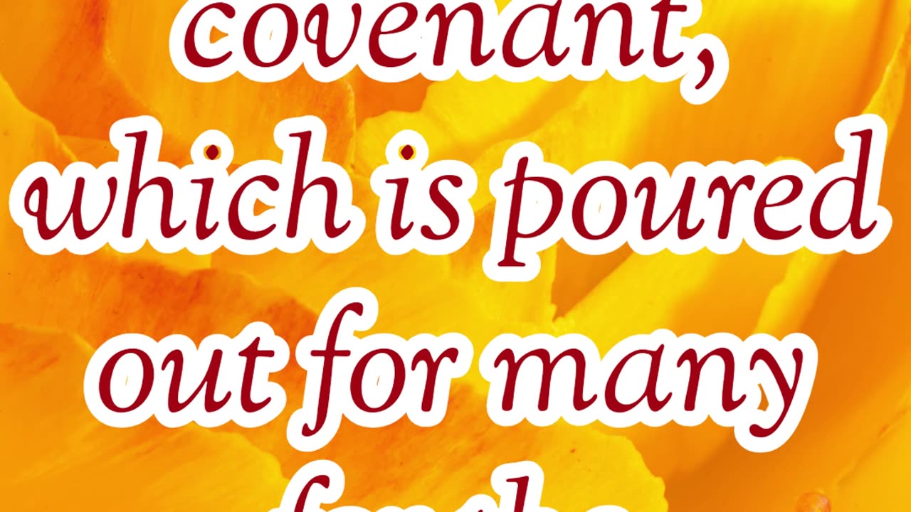 "The Blood of the New Covenant" Matthew 26:28 #shorts #youtubeshorts #ytshorts #shortvideo #youtube
