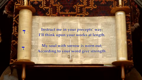 Psalm 119 part 4 v25-32. Tune: Soldau. 4th: daleth
