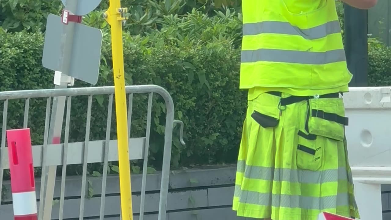 High Vis Construction Kilt