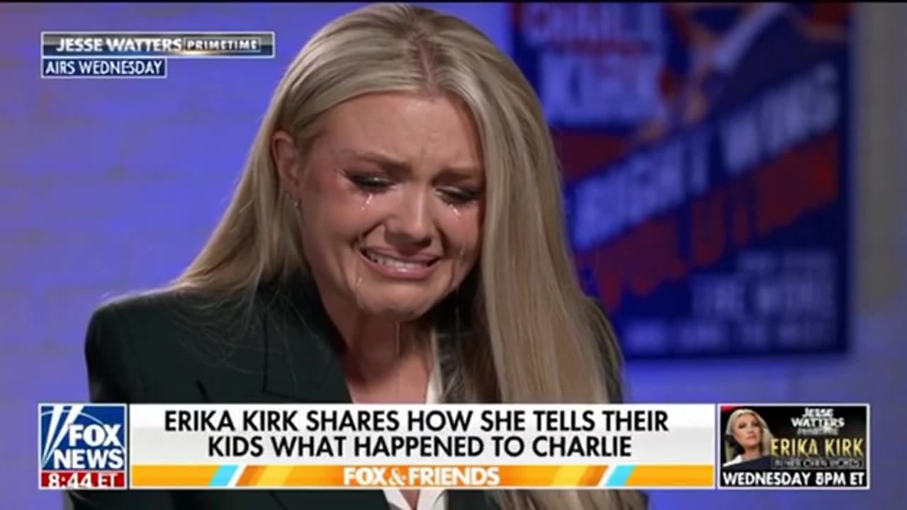 La psicopatica Erika Kirk sta davvero piangendo e ridendo istericamente