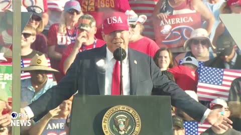 Trump speaks at Salute to America event at Iowa State Fairgrounds
