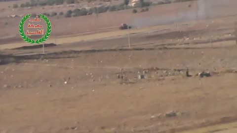Syrian War in Mount Shweihna, Aleppo Malyutka ATGM vs bulldozer 2013.06.28