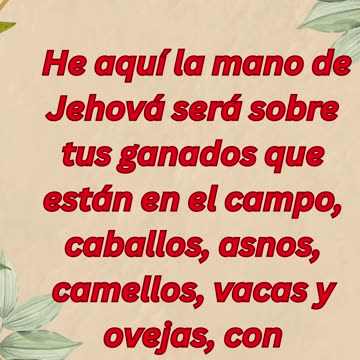 "La Plaga sobre el Ganado" exodo 9:3,4 #shorts #youtube #ytshorts #jesus #views #youtubeshorts #yt