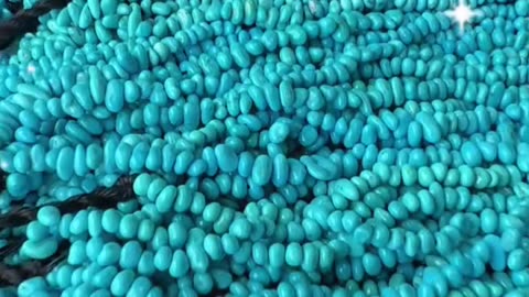 250619-3 Sleeping Beauty Turquoise Bead Strand: Deep-Sea Dream Wandering Around the Neck