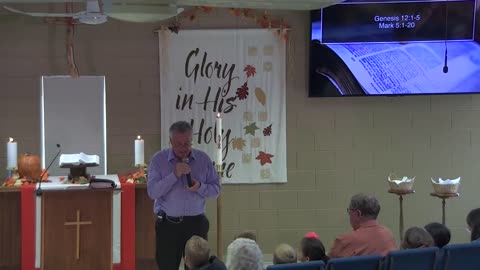 October 26, 2025 - Sermon at Lamb of God - Genesis 12:1-5; Mark 5:1-20