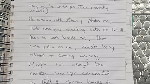 Letter to cemetery manager 3