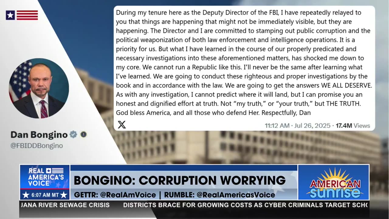BONGINO: CORRUPTION WORRYING