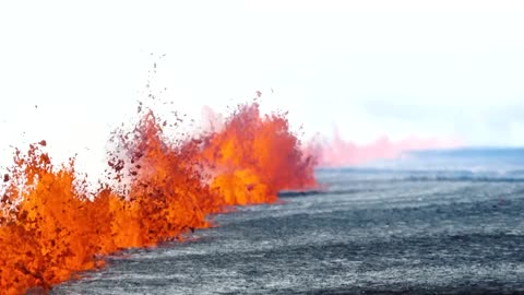 Iceland volcano spurts glowing lava in 12th eruption since 2021