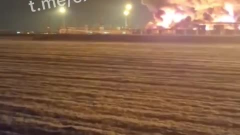 🔥Oil transshipment point "Kavkazskaya" in Krasnodar Krai. The entire base exploded.