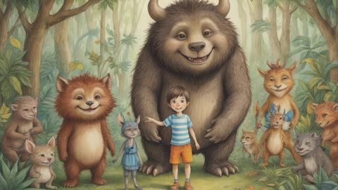 Tam, gdzie żyją dzikie stwory ✨ Bajki na dobranoc - Baśń - Krótkie książki czytane
