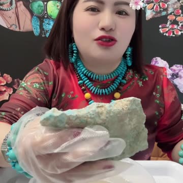 20250729-10 Natural Original Turquoise Rough Paint Earth Scenery