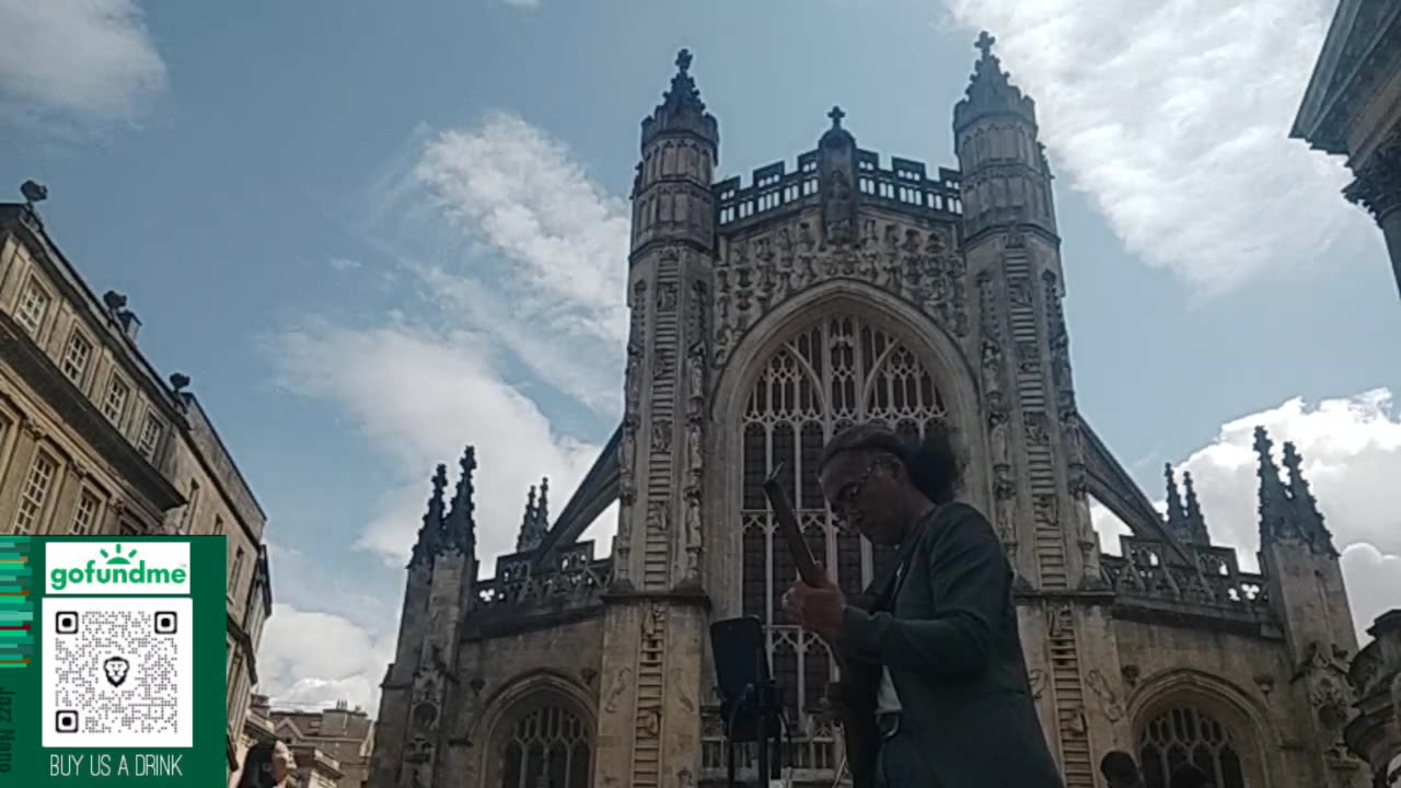 Jazz Nano Street Edition: Busking in Bath, England: 2025 Tour in UK