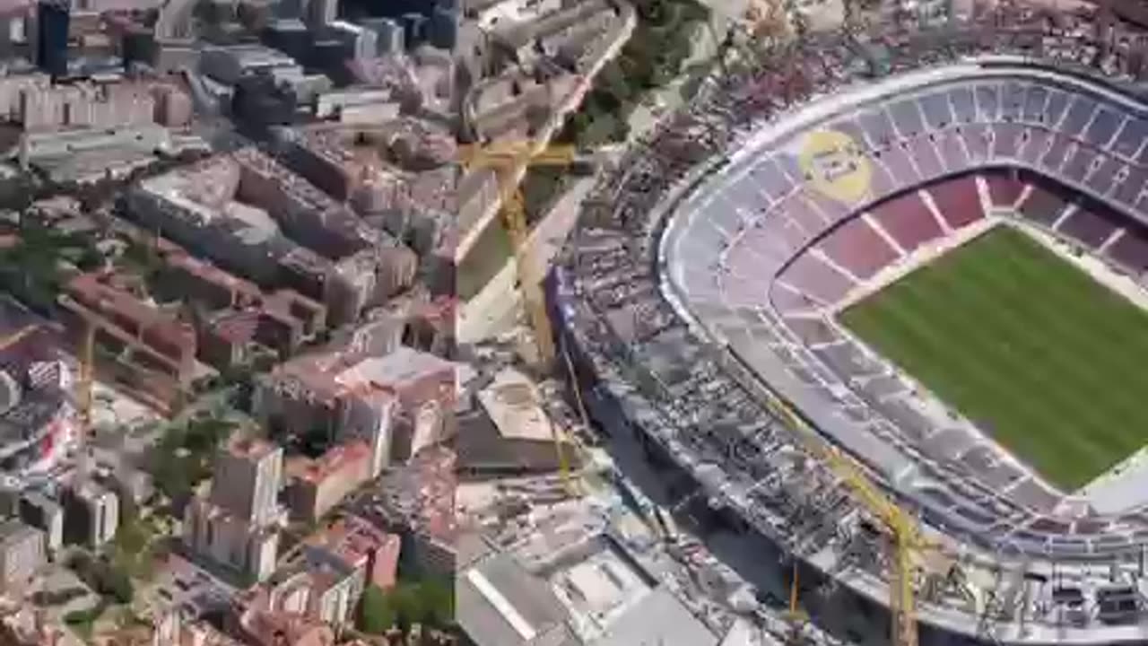 Spotify Camp Nou, Top View of Stadium FC Barcelona