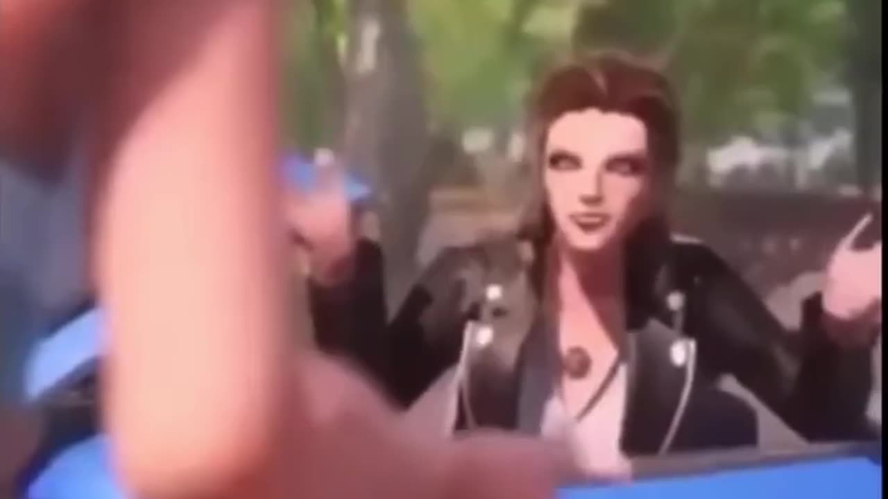 guy jumps weird into camera