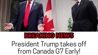 Trump hits the eject button from Canada! 🚨✈️